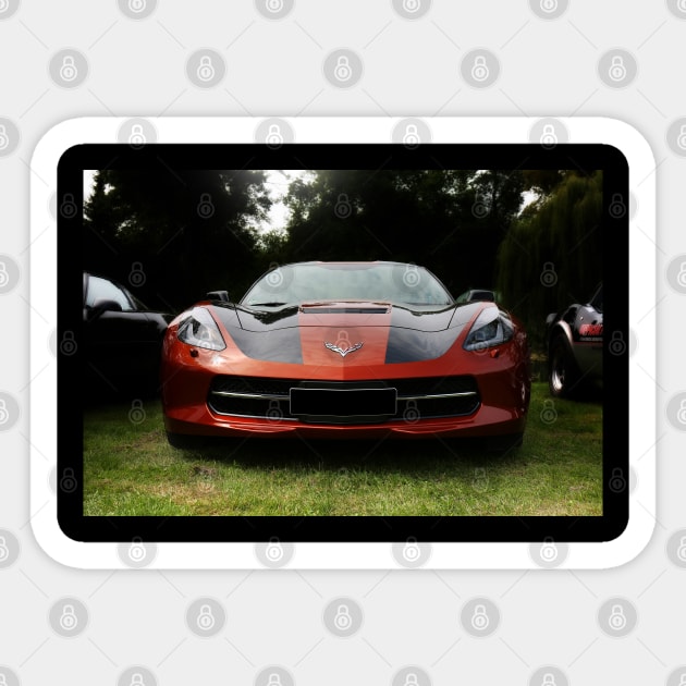 corvette c7 Sticker by hottehue